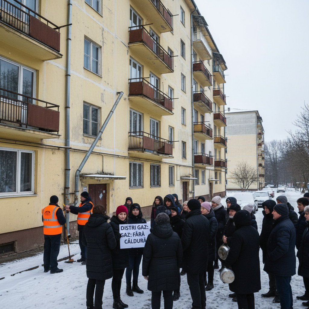111 gospodării fără gaze după o avarie la instalația blocului, anunță Distrigaz