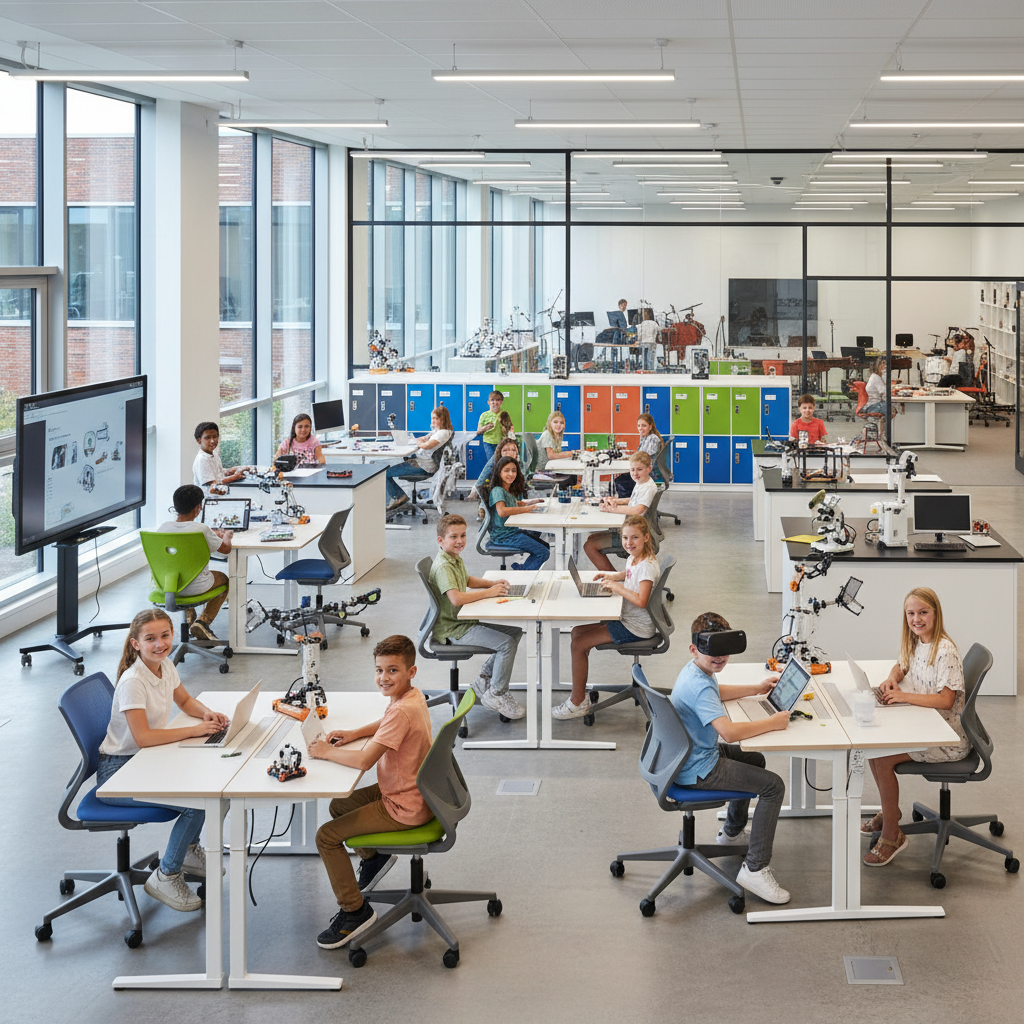 35 de școli și grădinițe din județ beneficiază de mobilier și echipamente moderne prin PNRR