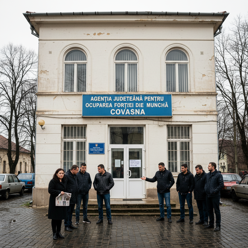 AJOFM Covasna raportează doar 116 locuri de muncă disponibile, semnificativ sub media obișnuită