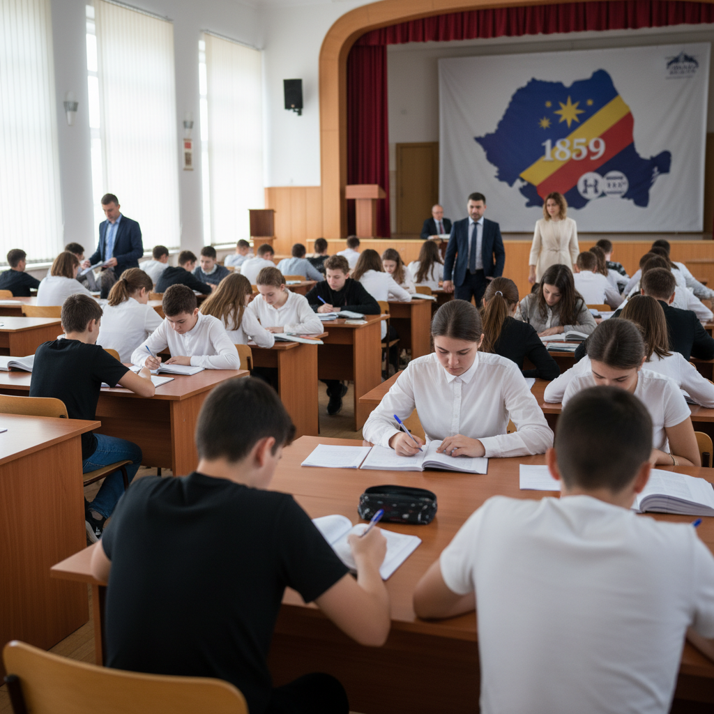 Aproape 40 de elevi din județ, gimnaziu și liceu, au concurat la concursul județean de istorie UNIREA ROMÂNILOR