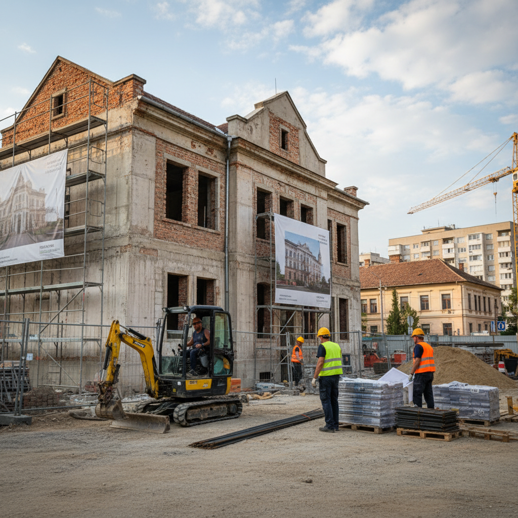 Finalizarea lucrărilor la Muzeul Comunismului din Sfântu Gheorghe este programată pentru anul viitor