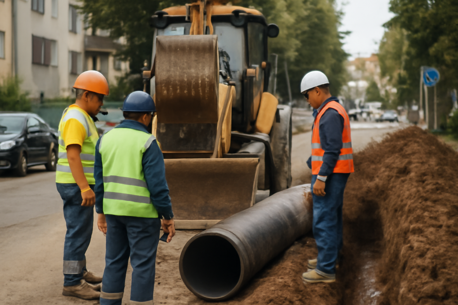 Finalizate lucrările majore de înlocuire a conductelor de apă pe strada Presei din Sfântu Gheorghe