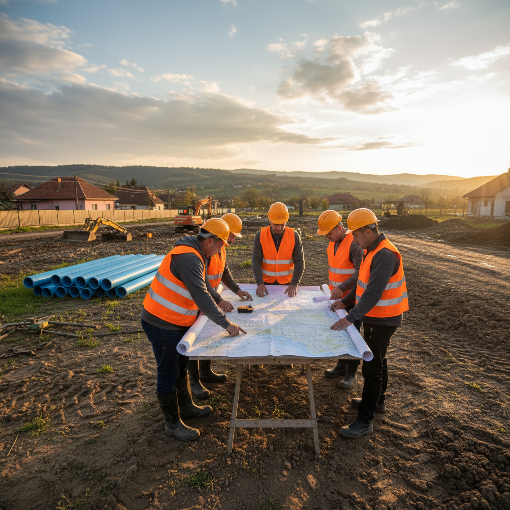 Hydrokov Târgu Secuiesc pregătește lucrările la rețeaua de apă pentru anul viitor