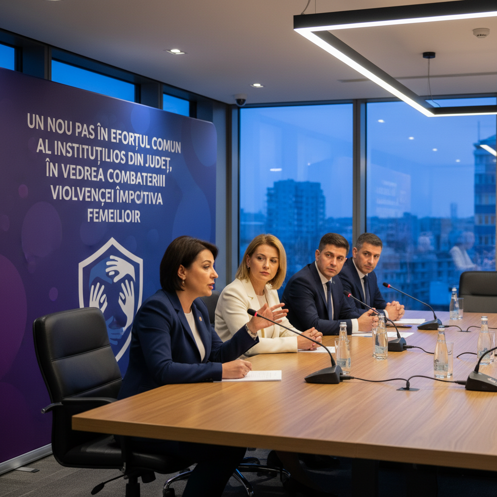 Instituțiile județene unesc forțele în lupta împotriva violenței asupra femeilor