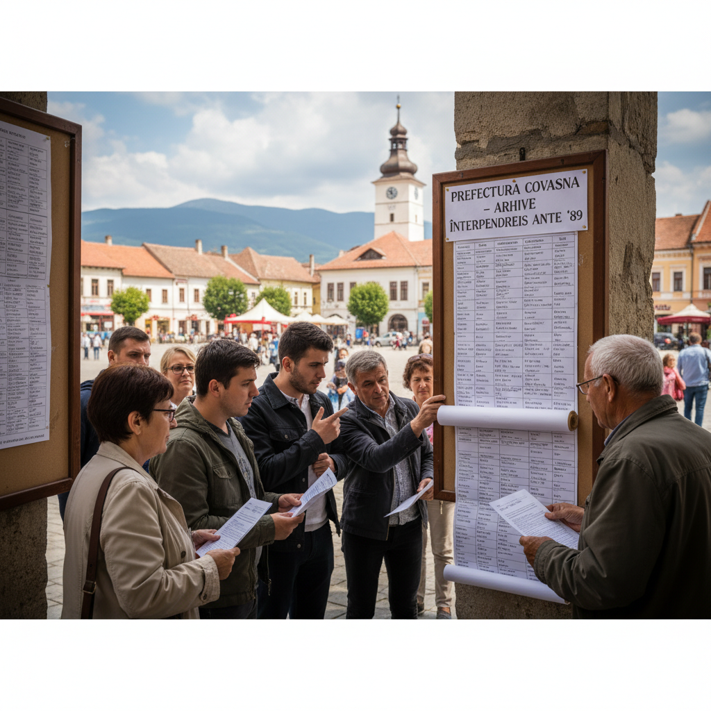 Lista cu peste 150 de firme care dețin arhivele întreprinderilor dinainte de 1989, disponibilă pentru locuitorii din Covasna de Prefectura județeană