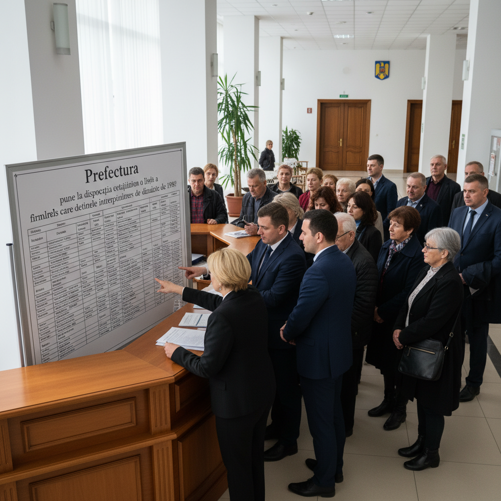 Prefectura oferă cetăţenilor lista firmelor care păstrează arhivele întreprinderilor pre-1989